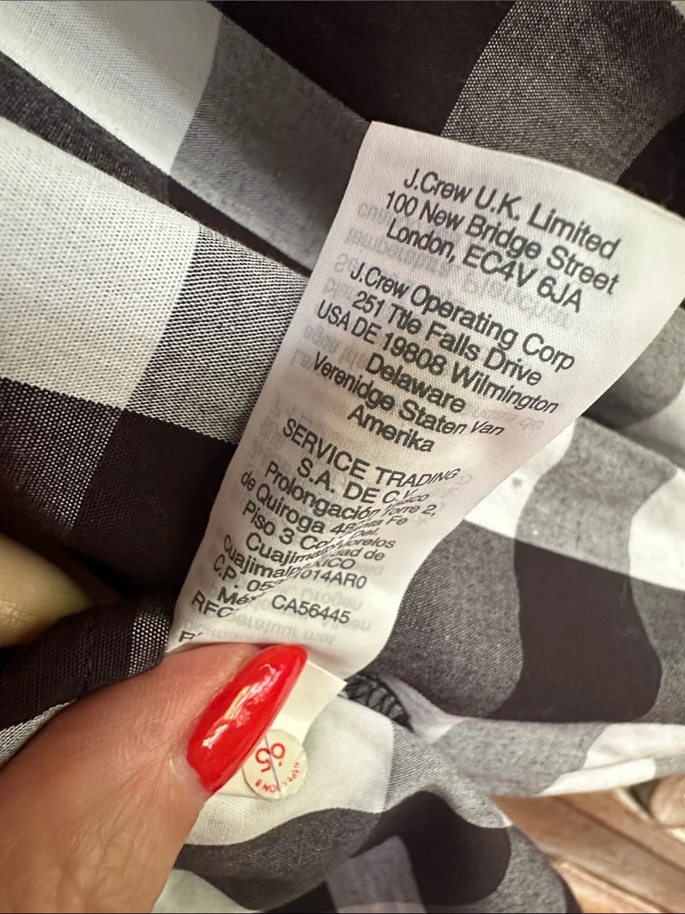 J. Crew Black and White Gingham Puff-Sleeve Blouse